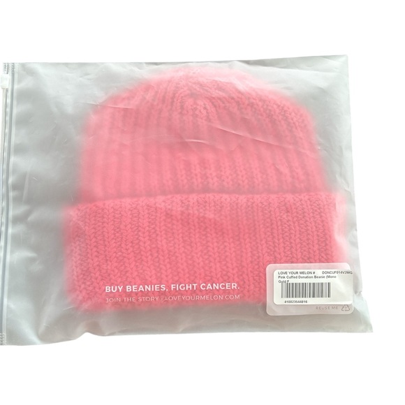 Love Your Melon Pink Beanie - Picture 4 of 6